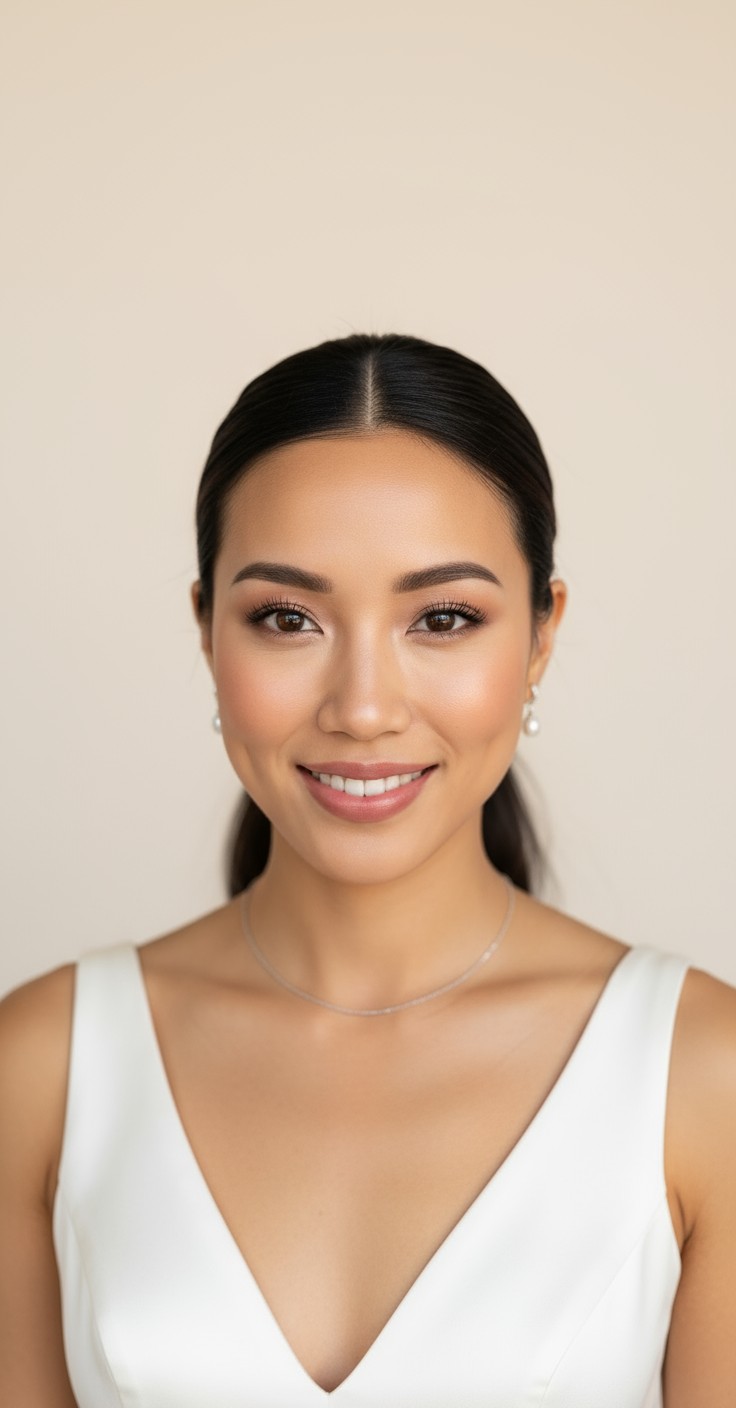 After Bridal Low Ponytail